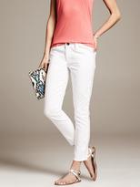 Thumbnail for your product : Banana Republic Piped White Skinny Ankle Jean