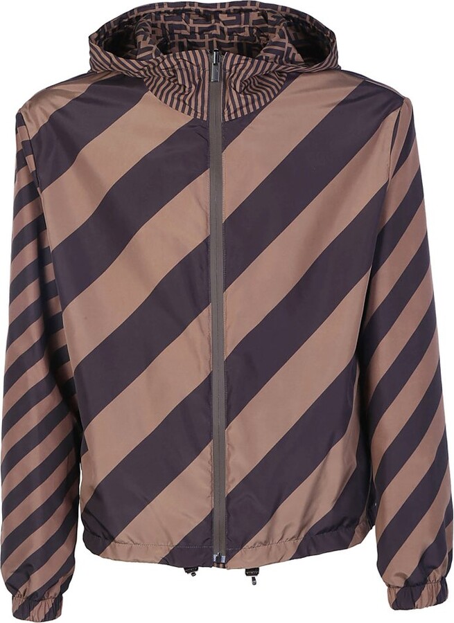 Fendi Reversible Hooded Windbreaker