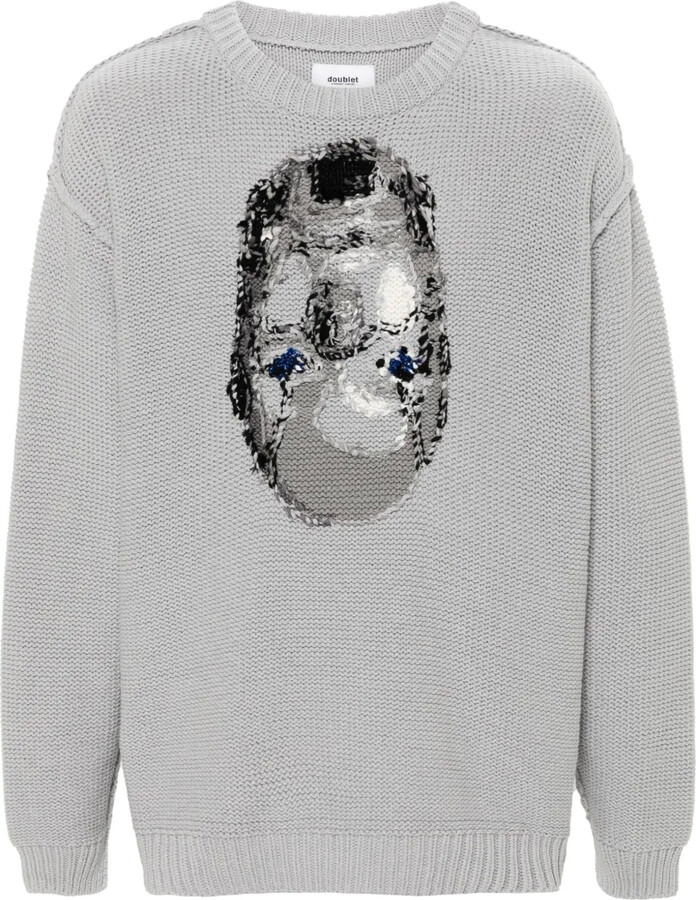 Doublet Inside-Out Jacquard Jumper