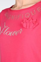 Thumbnail for your product : Giorgio Armani Stretch Cotton T-Shirt With Flower Appliqué