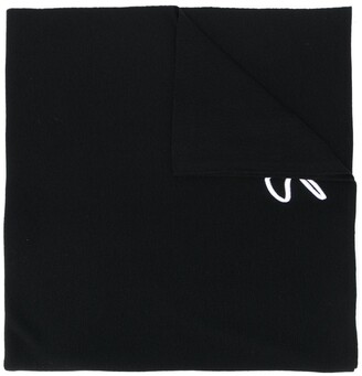 Givenchy Logo Embroidered Scarf