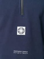 Thumbnail for your product : Stone Island Archivio Project half zip logo sweatshirt