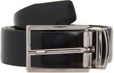 Thumbnail for your product : Barneys New York Men's Reversible Leather Belt-Black