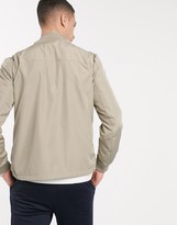 Thumbnail for your product : Selected zip through bomber jacket in stone