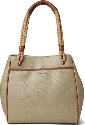 MICHAEL Michael Kors Talia Large Grab Bag Tote (Pale Gold) Handbags -  ShopStyle