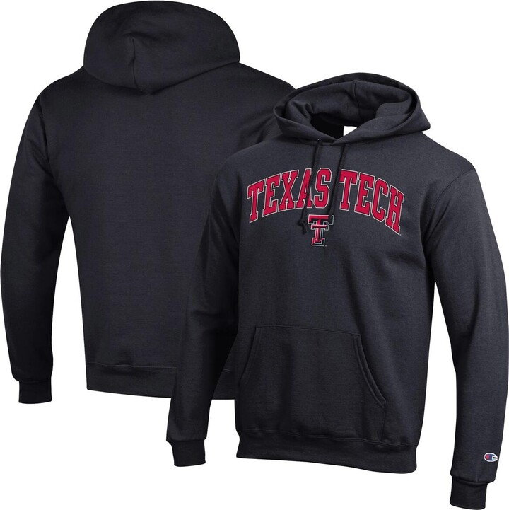 Champion Men's Black Texas Tech Red Raiders Arch Over Logo Pullover Hoodie