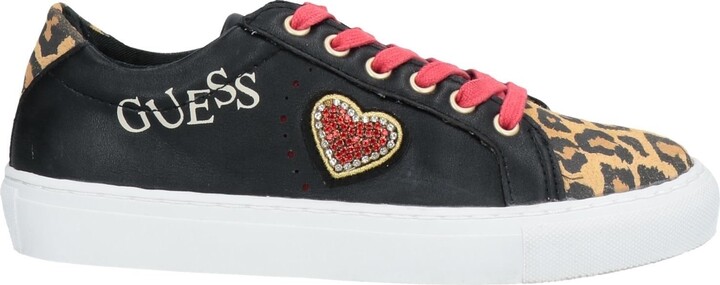 red guess sneakers