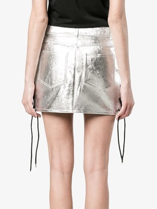 Filles a papa Metallic Lace Up Skirt