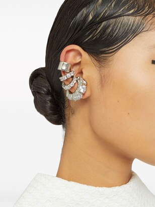JIL SANDER Crystal-embellished クリスタル ピアス 22876261_52965238_600.jpg