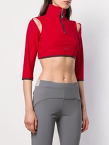 Thumbnail for your product : A-Cold-Wall* Slit Shoulder Crop Top
