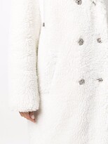Thumbnail for your product : Philipp Plein Double-Breasted Faux-Shearling Coat