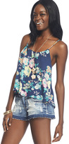 Thumbnail for your product : Wet Seal Floral Open Back Tank