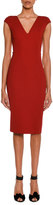 Thumbnail for your product : Tom Ford Cap-Sleeve V-Neck Sheath Dress
