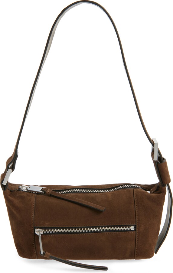AllSaints Mini Vega Suede Shoulder Bag