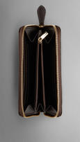 Thumbnail for your product : Burberry Haymarket Check Ziparound Wallet