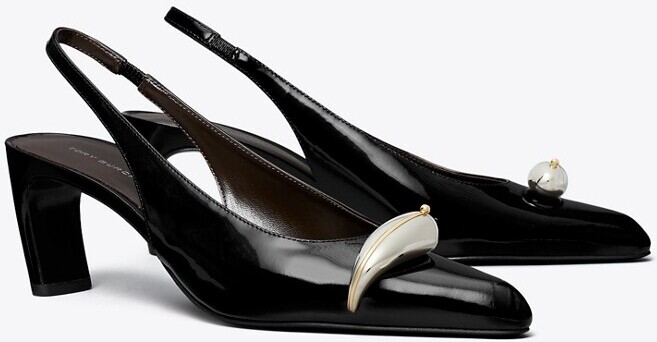 Pierced Slingback Heel