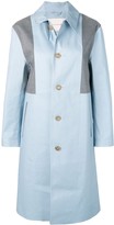 Thumbnail for your product : MACKINTOSH Placid Blue & Top Grey Bonded Cotton Coat LR-089/CB