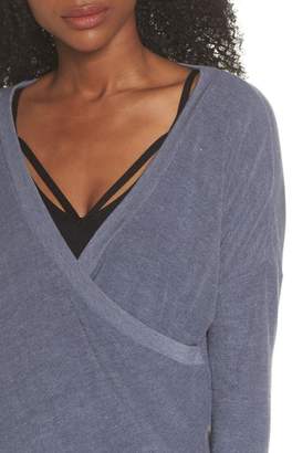Zella For the Love Faux Wrap Top