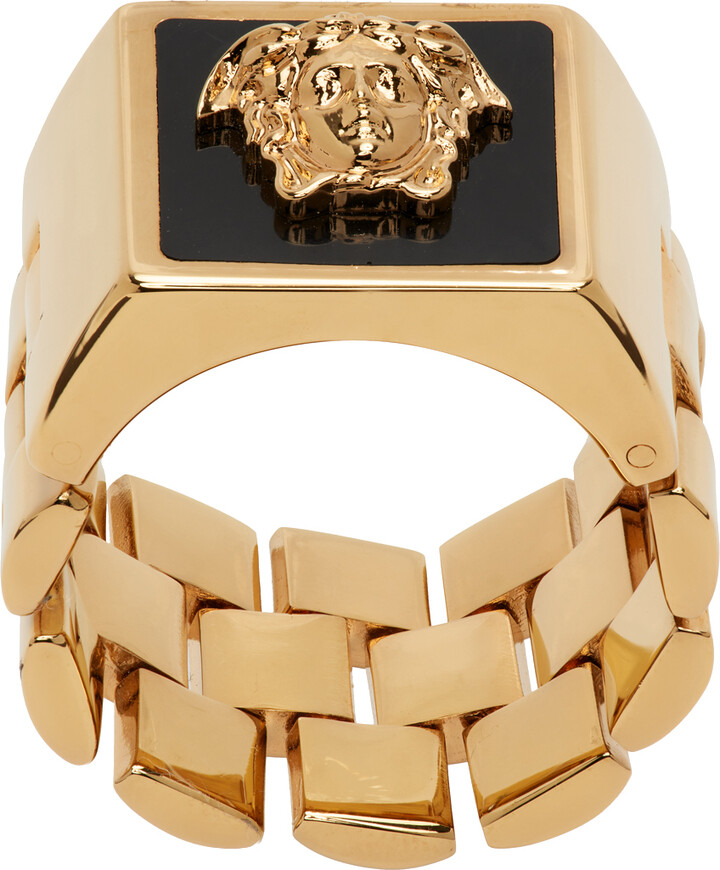 Versace Rings Women DG57285DJMRK41T Brass Gold Black 156,8€