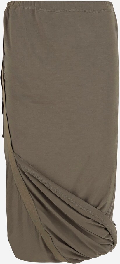 Helmut Lang Asymmetrical Jersey Skirt