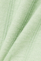 Thumbnail for your product : Jil Sander Fringed Cotton-blend Top - Mint