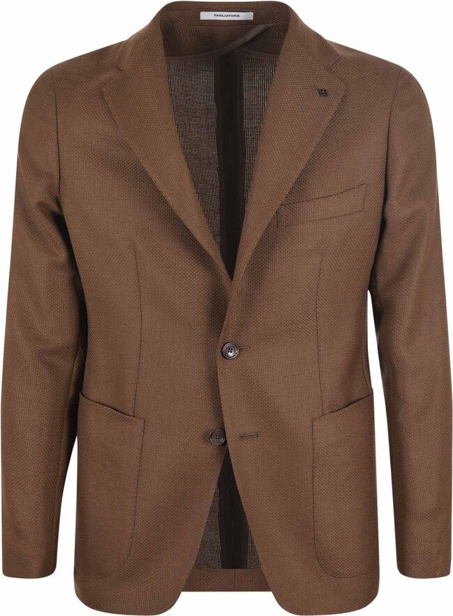 Tagliatore Notched-Lapels Single-Breasted Blazer