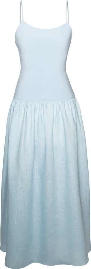 LAURA GARCIA Waist Jersey-Linen Maxi DressGarcia