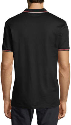 Ralph Lauren Contrast-Tipped Polo Shirt, Black