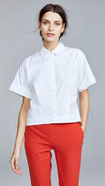 Thumbnail for your product : Theory Cropped Button Down Shirt