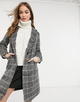Thumbnail for your product : New Look tailored midi coat in black check
