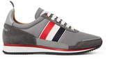 Thumbnail for your product : Thom Browne Grosgrain And Suede-Trimmed Nylon Sneakers