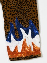 Thumbnail for your product : Caroline Bosmans Sequinned Flames Trousers