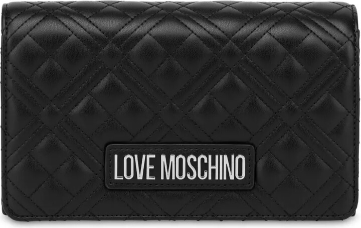 Love Moschino Logo-Lettering Quilted Cross Body Bag