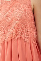 Thumbnail for your product : Forever 21 Eyelash Lace Pleated Dress
