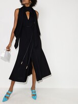 Thumbnail for your product : Fendi Tie Neck Midi Dress