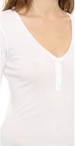 Thumbnail for your product : Enza Costa Ribbed Henley