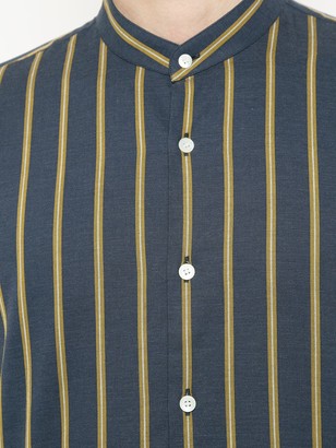 Cerruti Mandarin Neck Striped Shirt