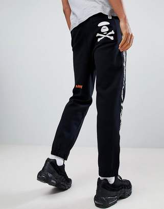 A Bathing Ape AAPE BY AAPE By joggers with taping in black
