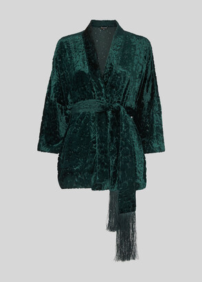 Evony Velvet Kimono Jacket