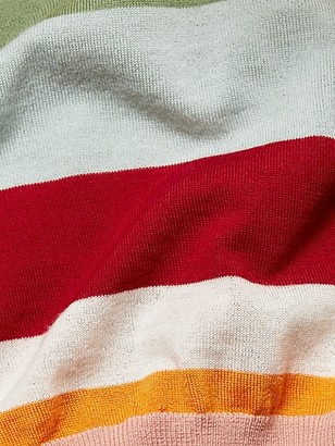 Akris Punto Striped Half-Sleeve Cardigan