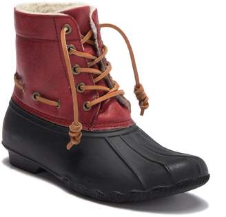 Seven7 Deanston Faux Shearling Lined Duck Toe Boot
