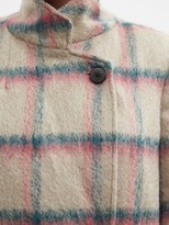 Thumbnail for your product : Michelle Waugh The Melanie Double-breasted Plaid Coat - Cream Multi