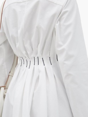 Palmer Harding Escen Cotton-pique Shirt Dress - White
