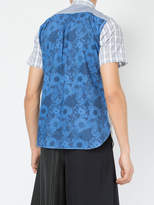 Thumbnail for your product : Junya Watanabe checked and floral print shirt