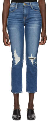 Frame Blue Le High Straight Jeans