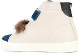 Thumbnail for your product : Leather Crown hi-top sneakers