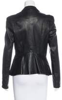 Thumbnail for your product : Jitrois Leather Shawl Collar Blazer w/ Tags