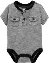 Thumbnail for your product : Old Navy Henley Bodysuits for Baby