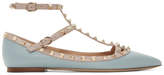 Thumbnail for your product : Valentino Blue Garavani Rockstud Cage Flats