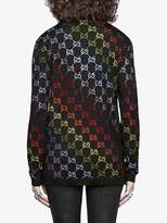 Thumbnail for your product : Gucci Wool cardigan with GG rhinestone motif